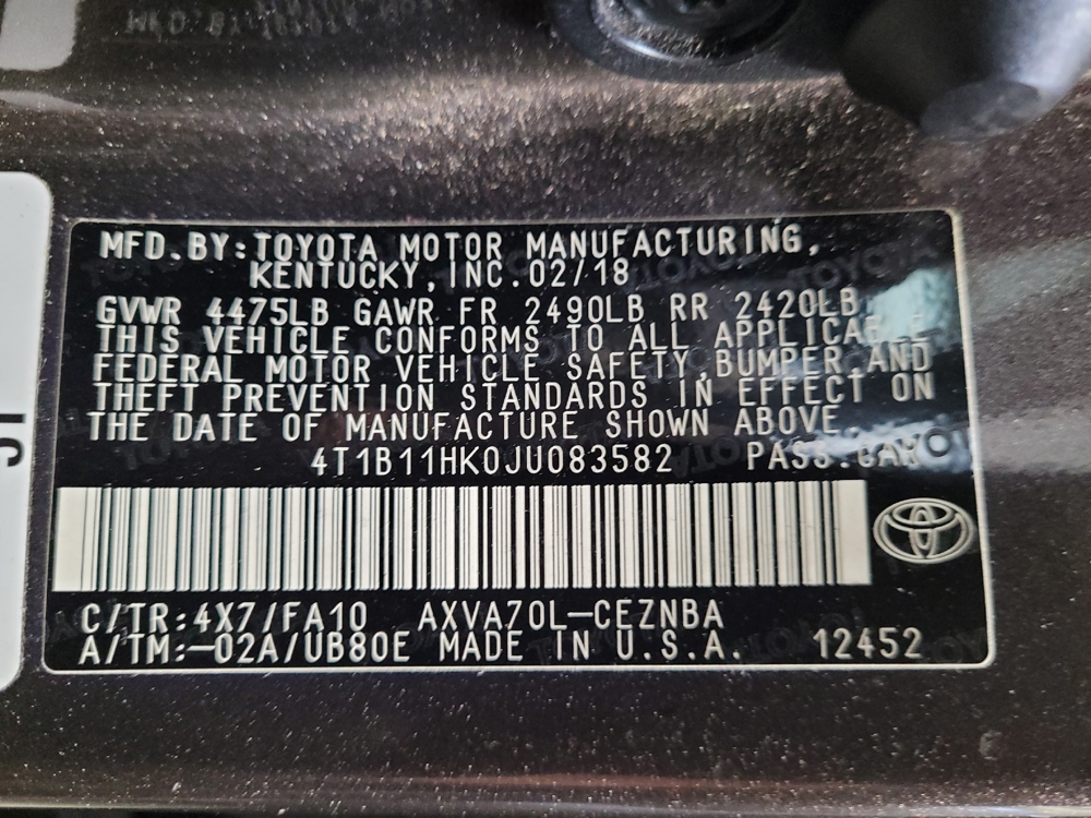 2018 Toyota Camry LE - Photo 26