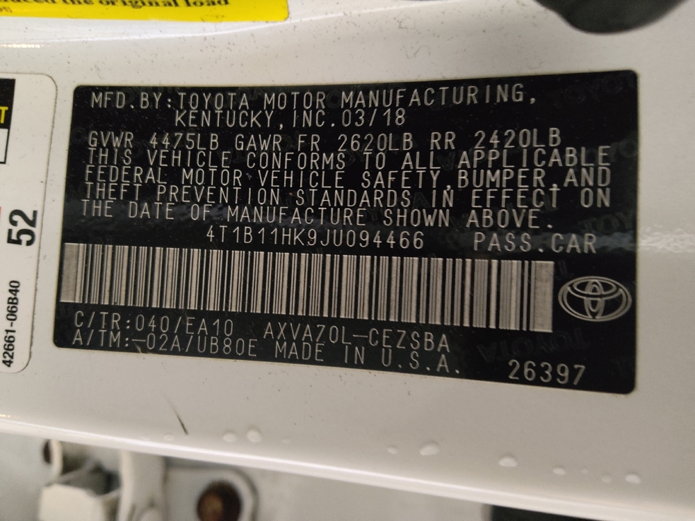 2018 Toyota Camry SE - Photo 26