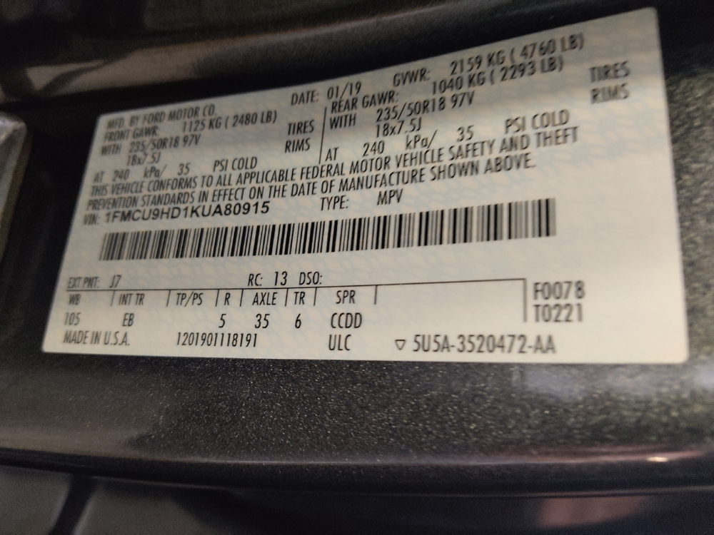 2019 Ford Escape SEL - Photo 26