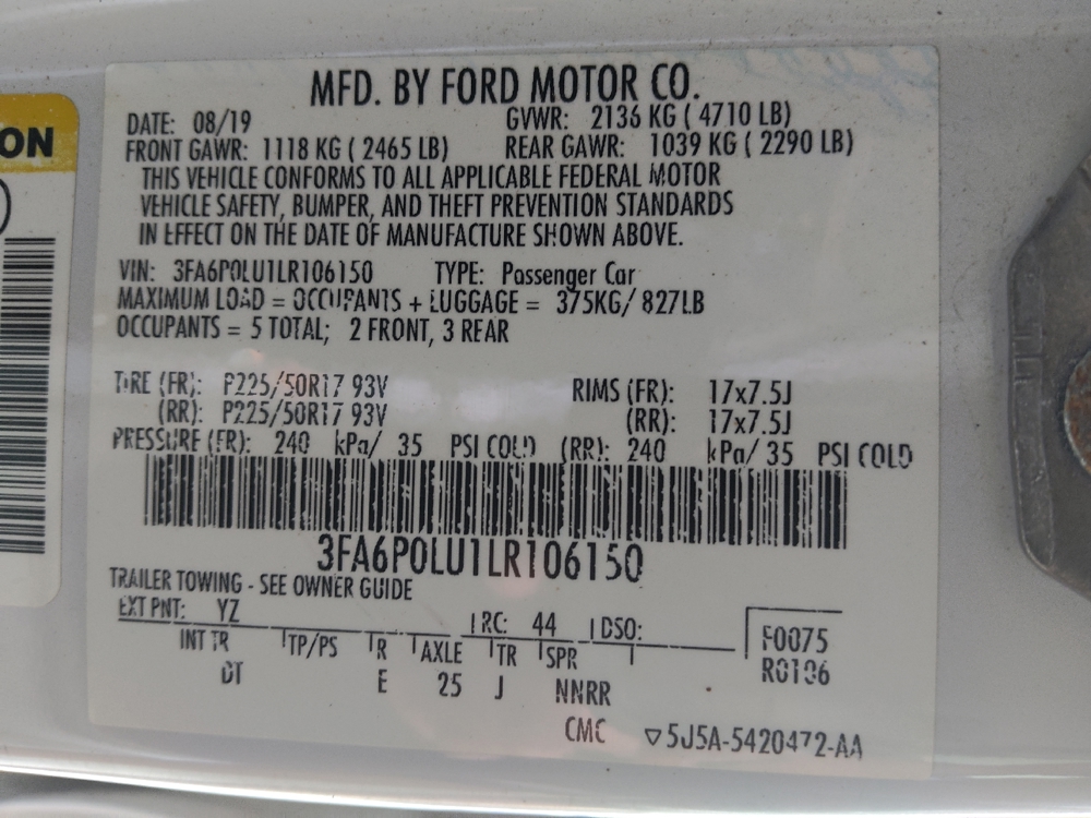 2020 Ford Fusion Hybrid SE - Photo 26