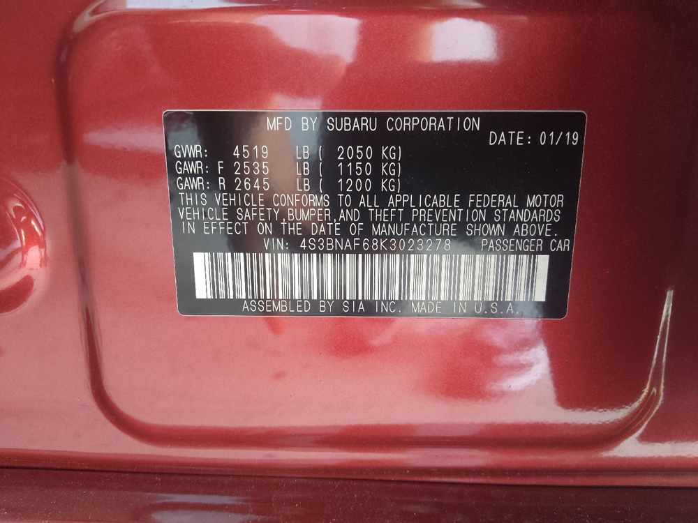 2019 Subaru Legacy Premium - Photo 26