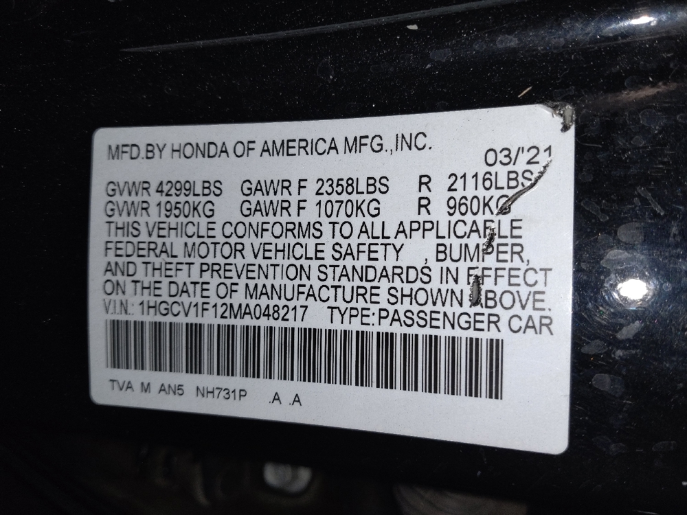 2021 Honda Accord LX - Photo 26