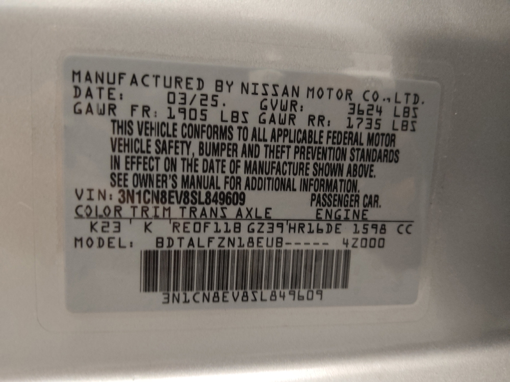 2025 Nissan Versa Sedan SV - Photo 26