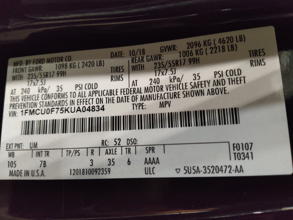 2019 Ford Escape S - Photo 26