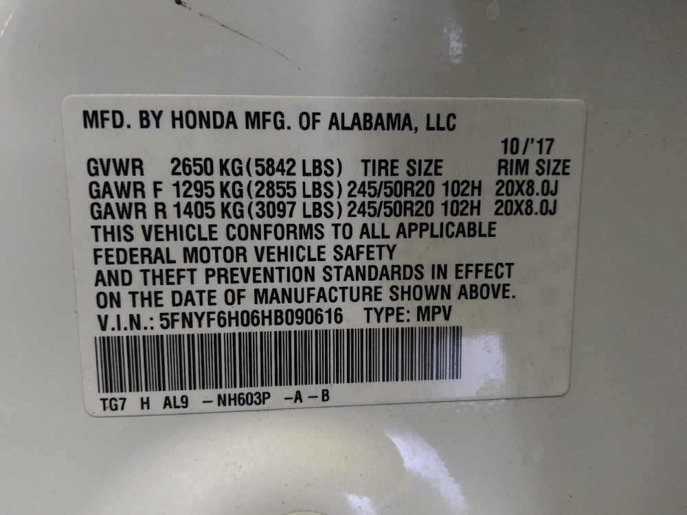 2017 Honda Pilot Elite - Photo 26