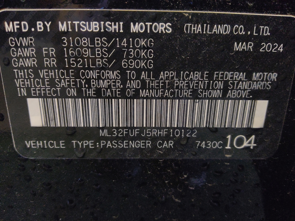 2024 Mitsubishi Mirage G4 ES - Photo 26