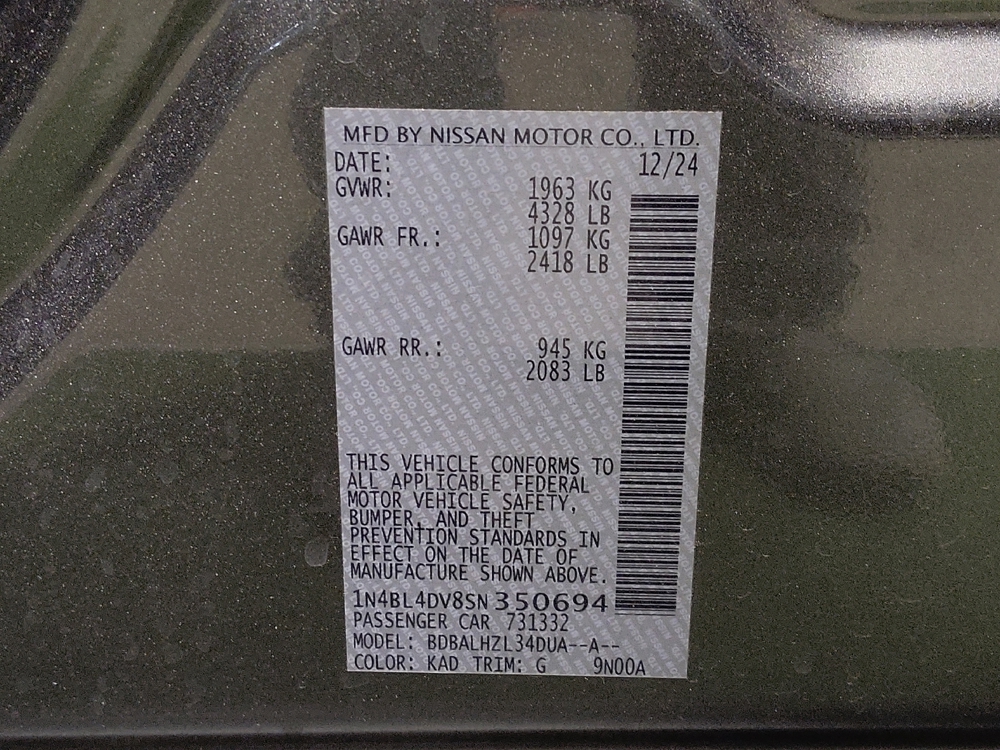 2025 Nissan Altima SV - Photo 26