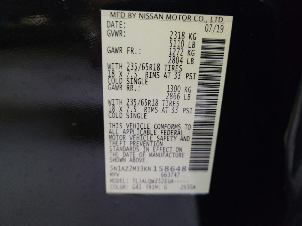2019 Nissan Murano SV - Photo 26