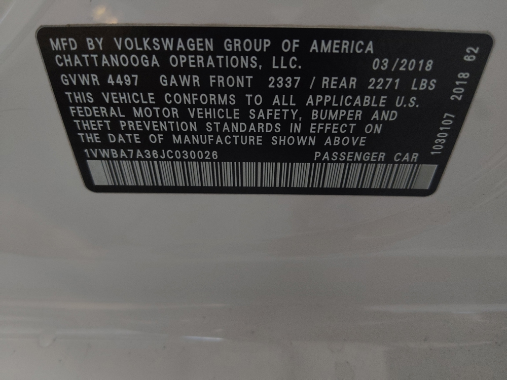 2018 Volkswagen Passat SE - Photo 26