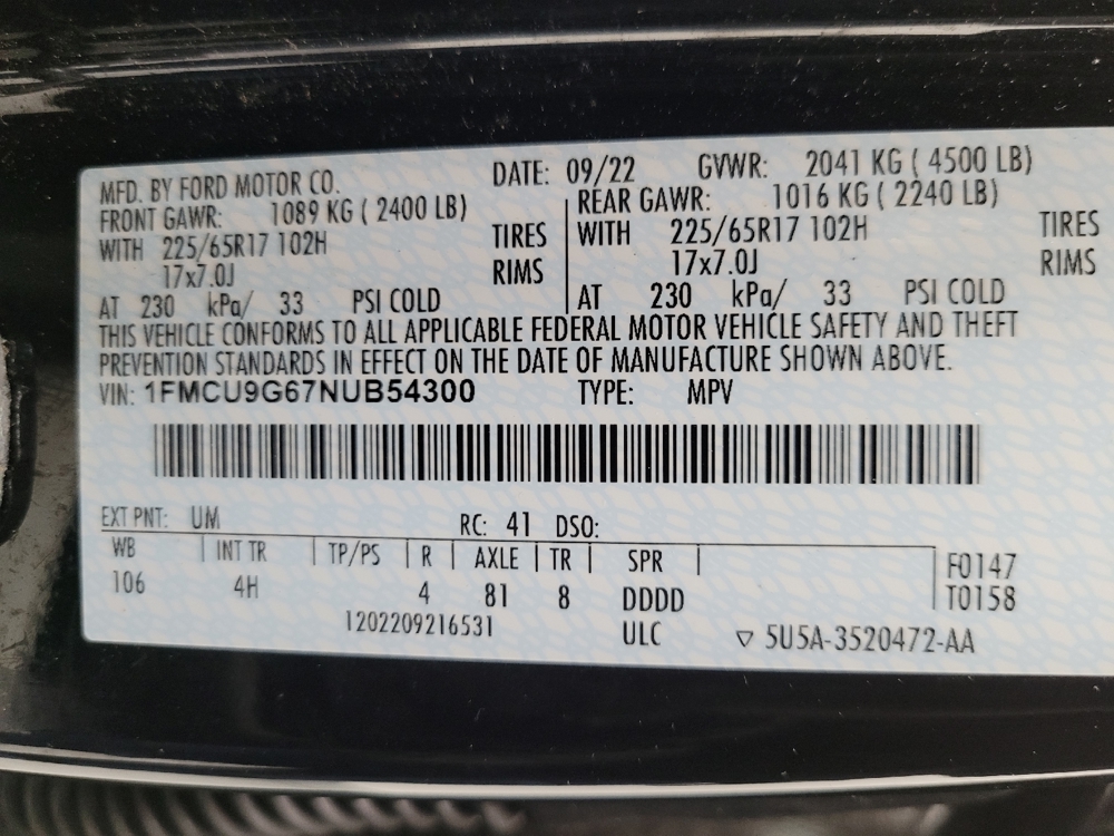 2022 Ford Escape SE - Photo 26
