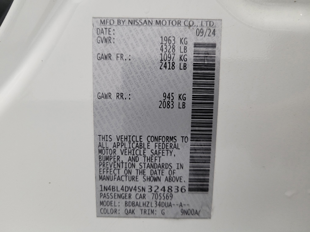 2025 Nissan Altima SV - Photo 26