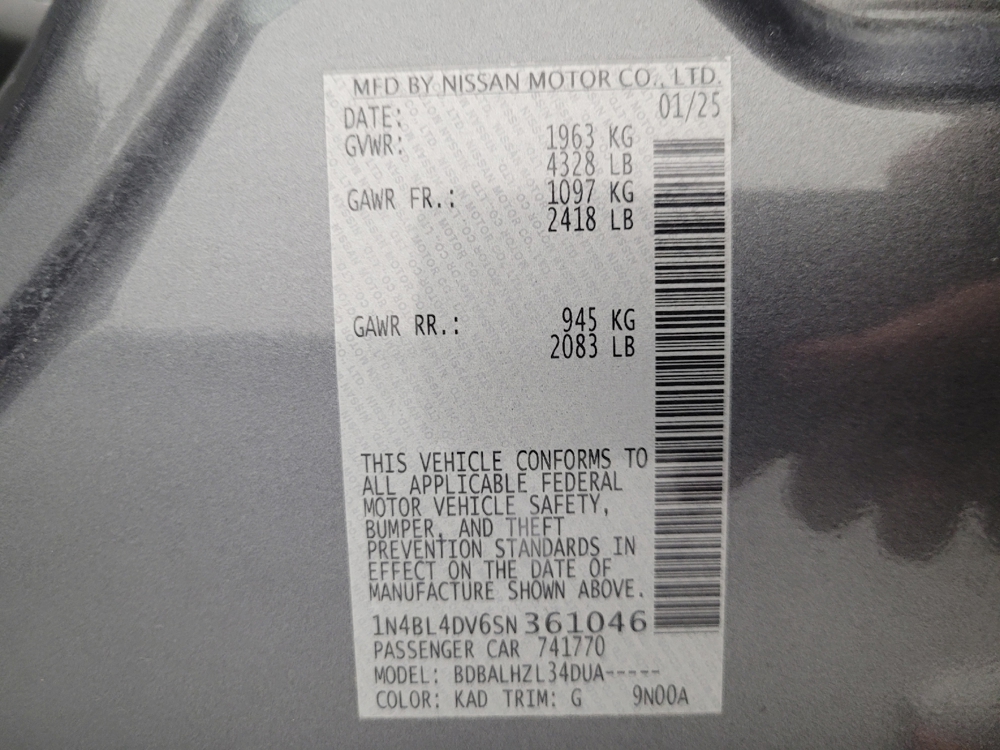 2025 Nissan Altima SV - Photo 26
