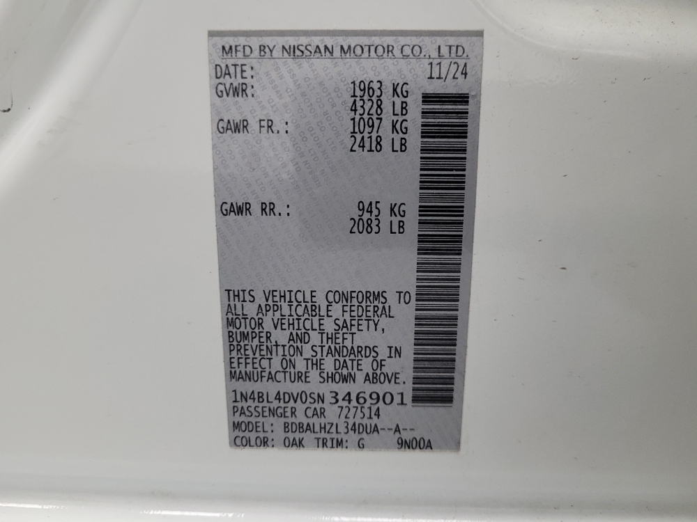 2025 Nissan Altima SV - Photo 26