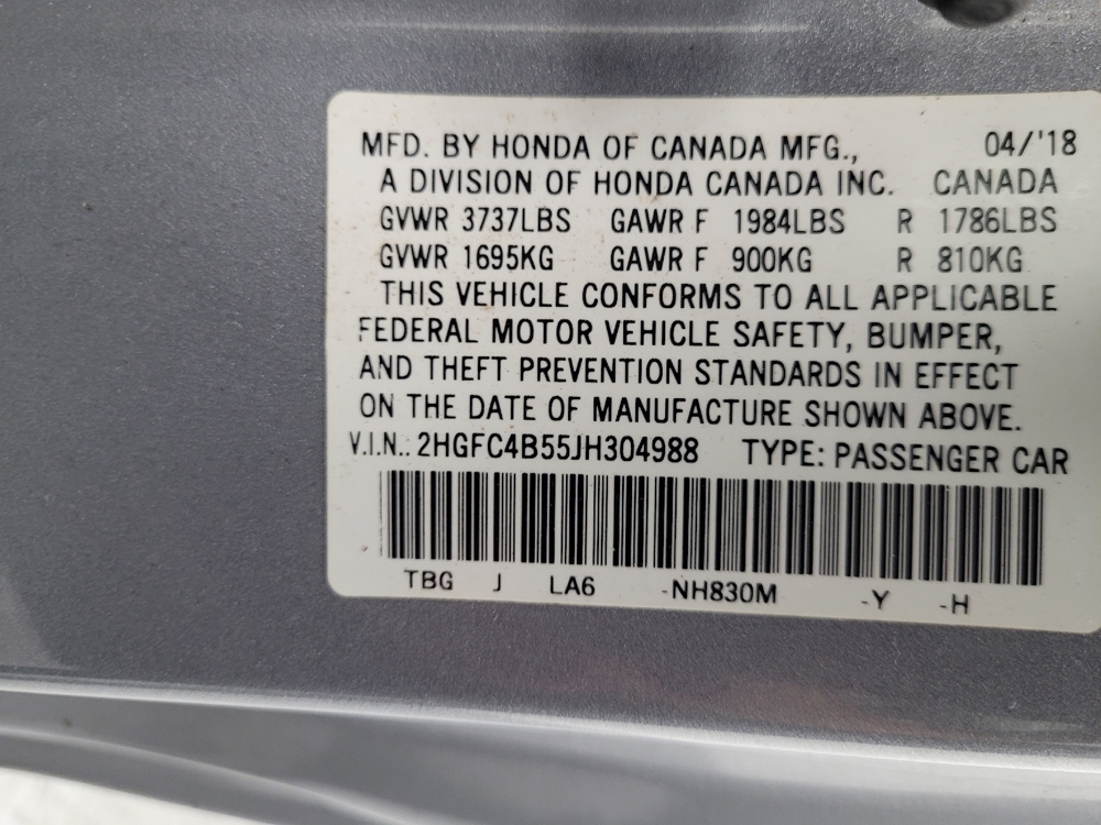2018 Honda Civic LX - Photo 26