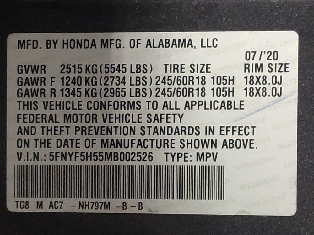 2021 Honda Pilot EX-L - Photo 26