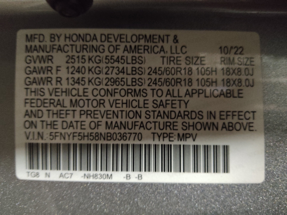 2022 Honda Pilot EX-L - Photo 26