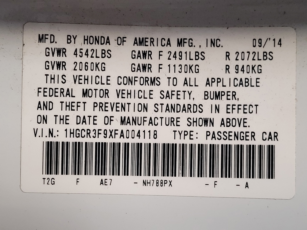 2015 Honda Accord Touring - Photo 26
