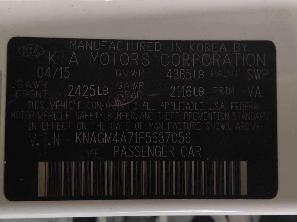 2015 Kia Optima LX - Photo 26