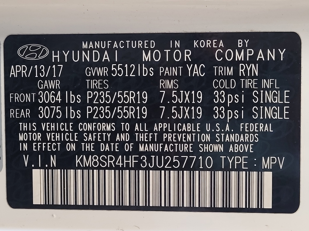 2018 Hyundai Santa Fe Limited Ultimate - Photo 26