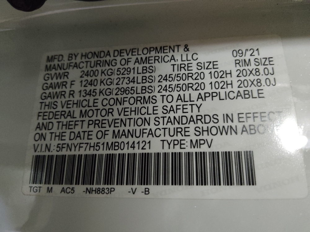 2021 Honda Passport EX-L - Photo 26