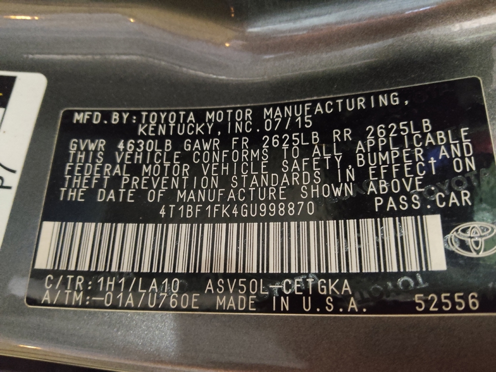 2016 Toyota Camry XLE - Photo 26