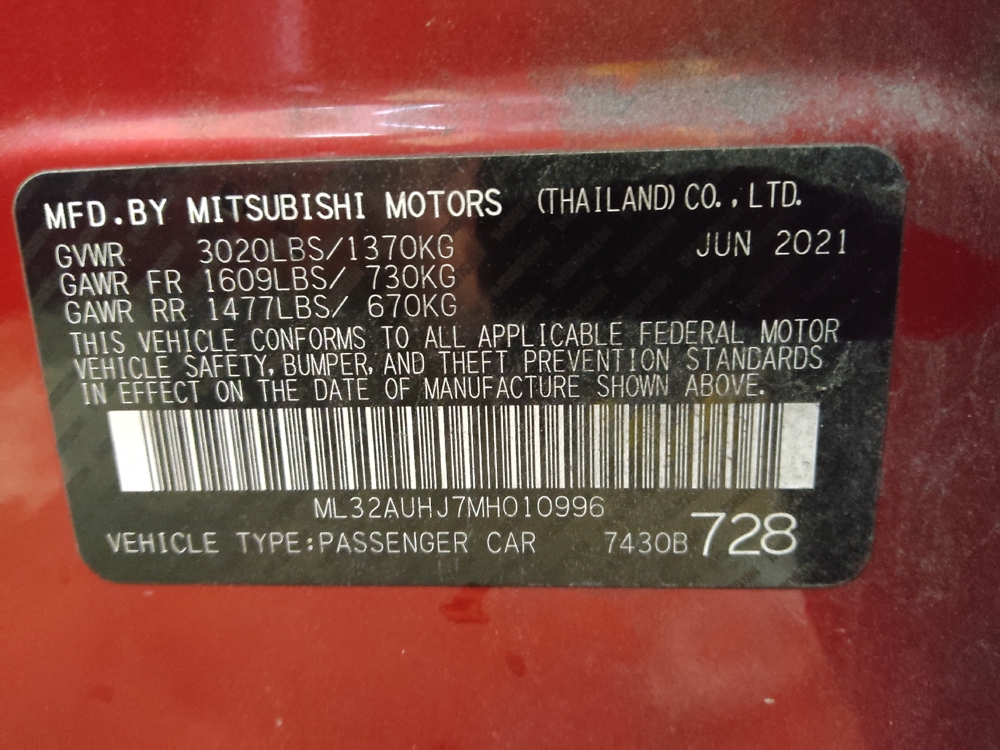 2021 Mitsubishi Mirage ES - Photo 26