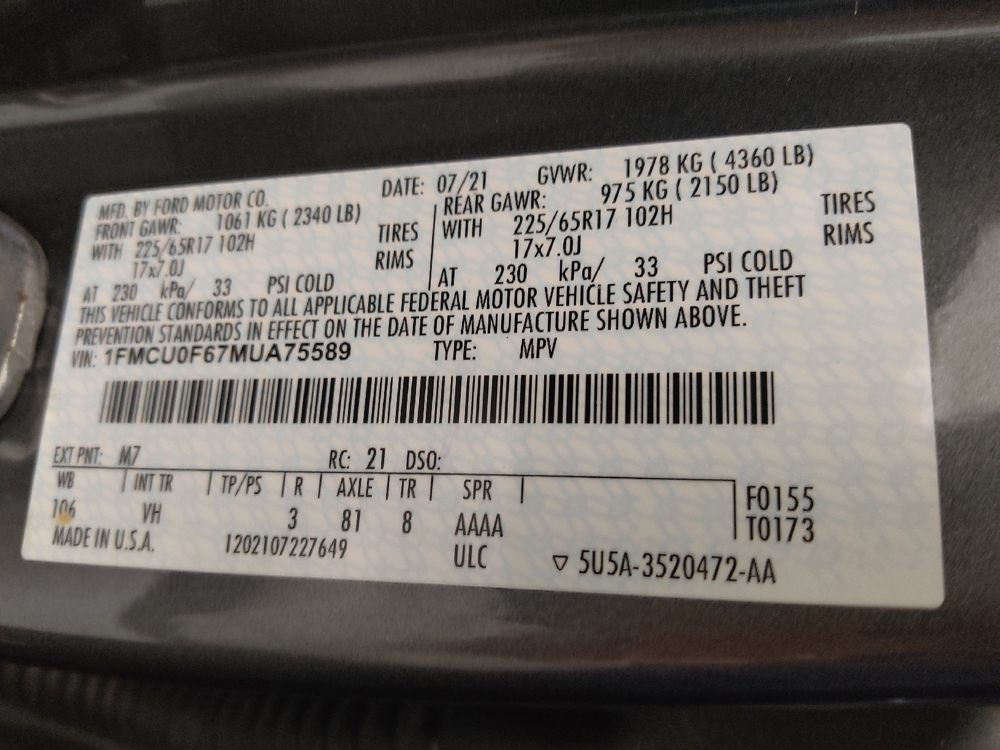 2021 Ford Escape S - Photo 26