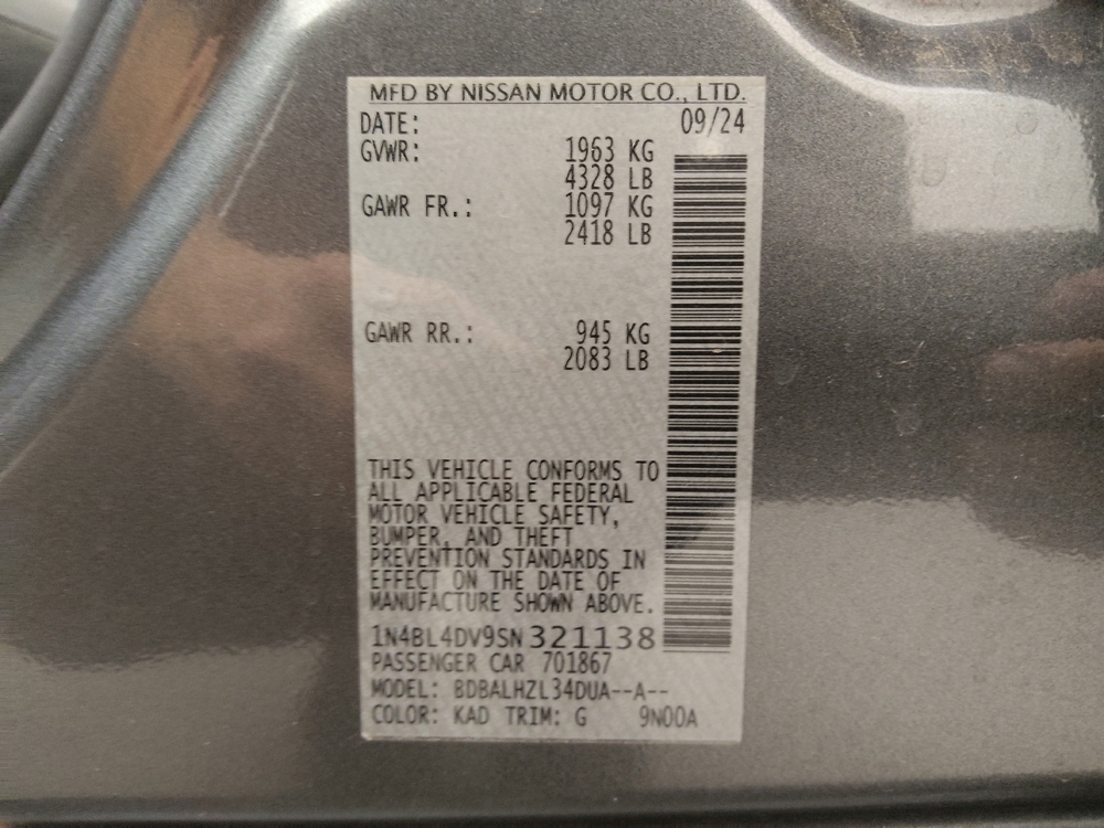 2025 Nissan Altima SV - Photo 26