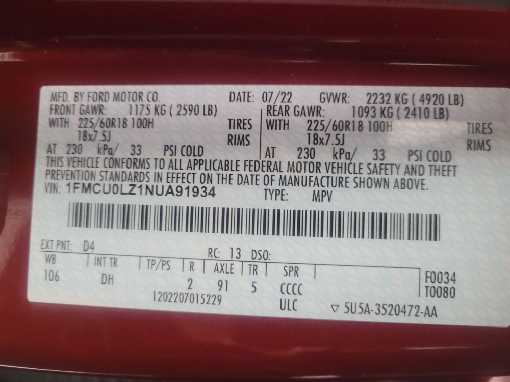 2022 Ford Escape Titanium - Photo 26