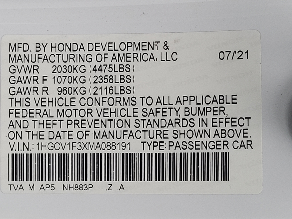 2021 Honda Accord Sport - Photo 26