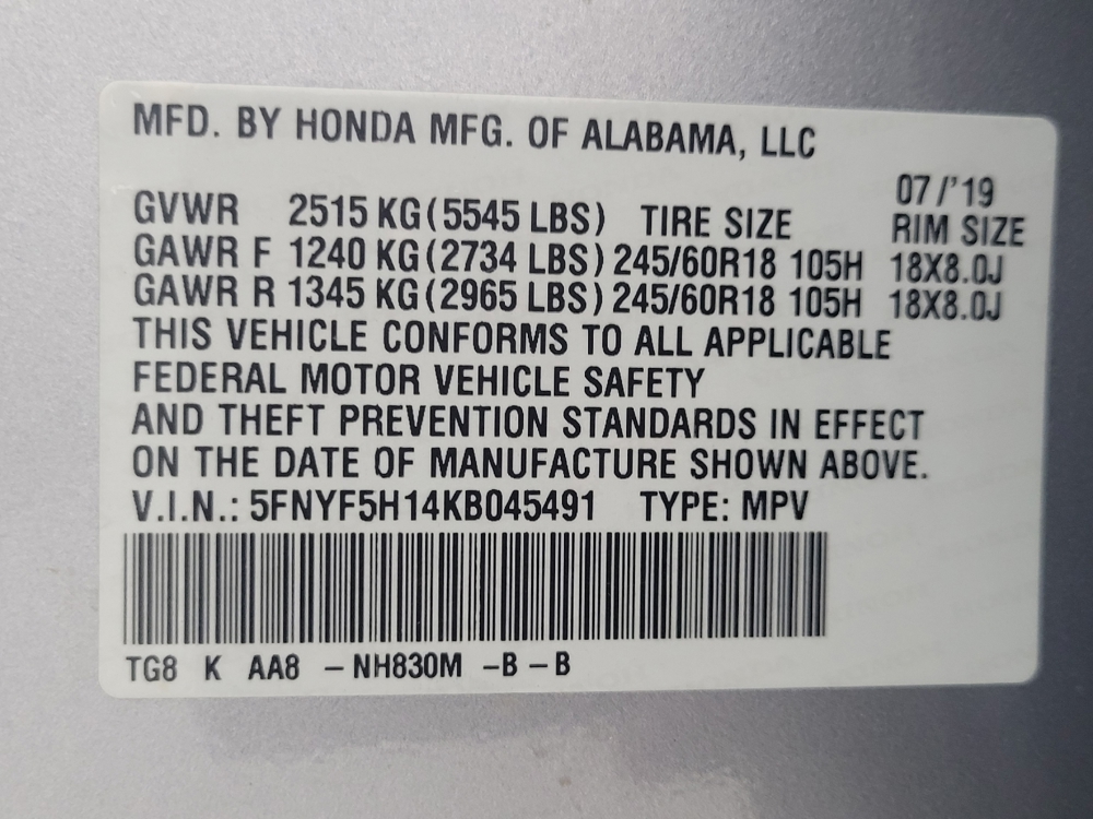 2019 Honda Pilot LX - Photo 26
