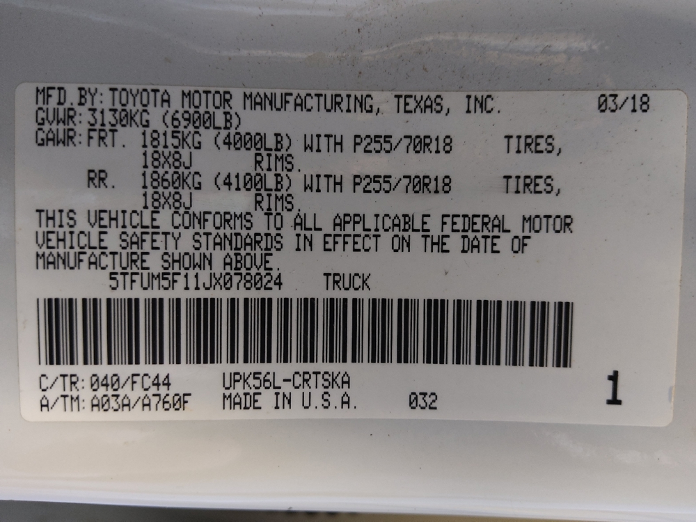2018 Toyota Tundra SR5 - Photo 26
