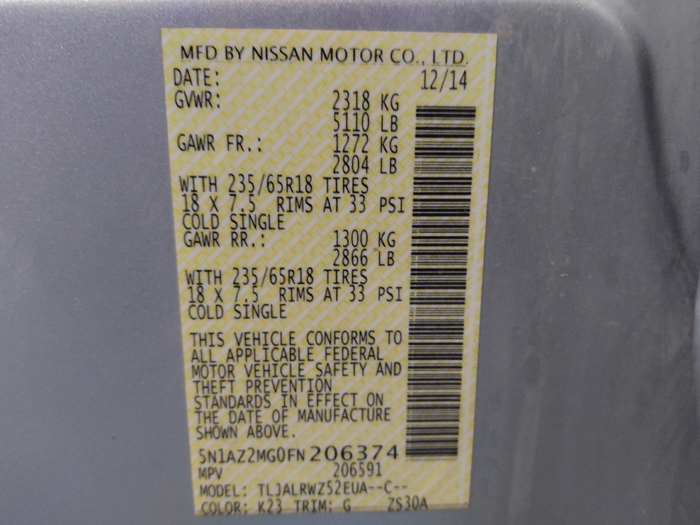 2015 Nissan Murano SL - Photo 26