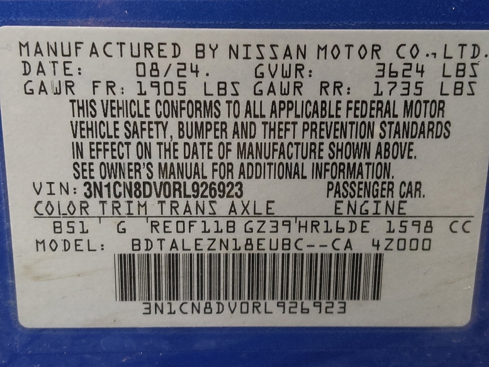 2024 Nissan Versa Sedan S - Photo 26
