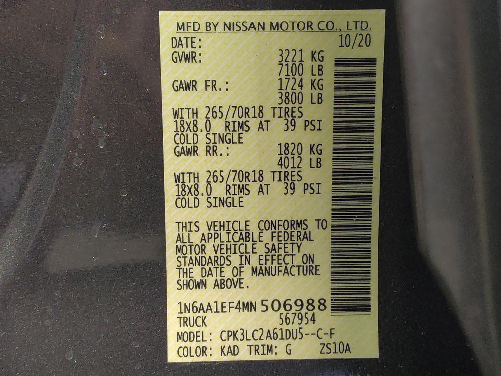 2021 Nissan Titan SV - Photo 26