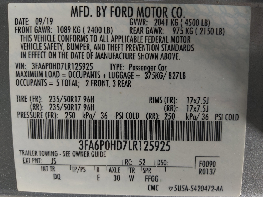 2020 Ford Fusion SE - Photo 26