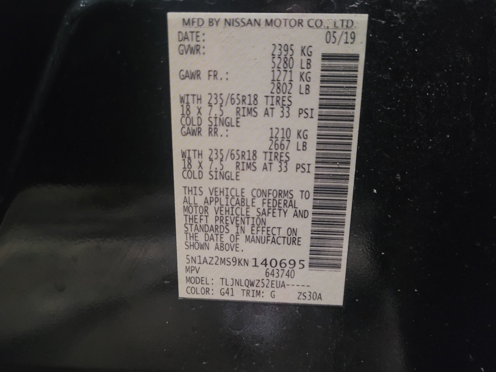 2019 Nissan Murano SV - Photo 26
