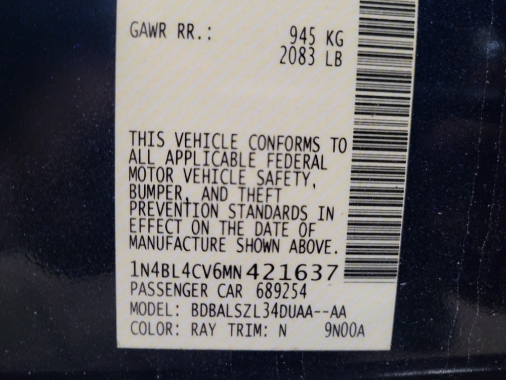 2021 Nissan Altima SR - Photo 26