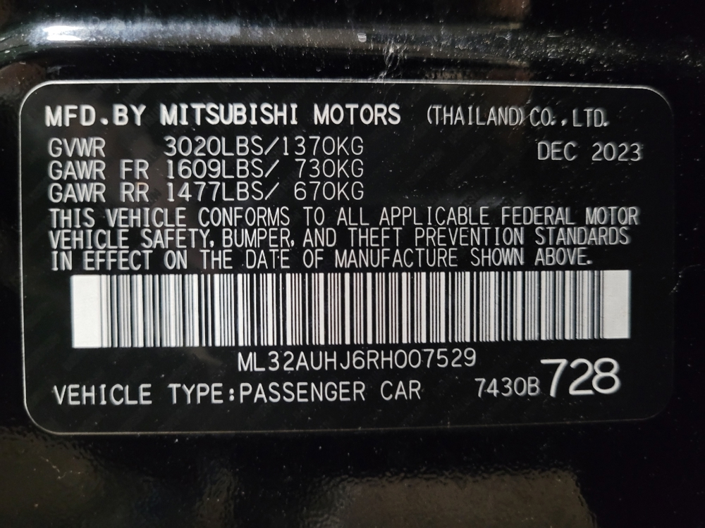 2024 Mitsubishi Mirage ES - Photo 26