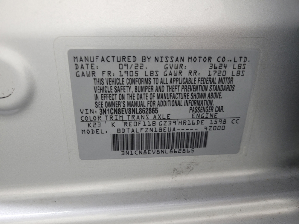 2022 Nissan Versa Sedan SV - Photo 26