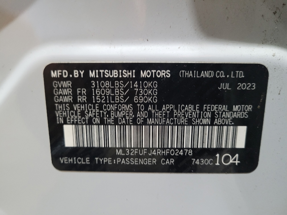2024 Mitsubishi Mirage G4 ES - Photo 26