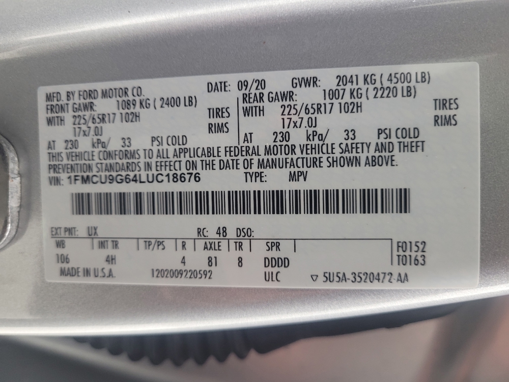 2020 Ford Escape SE - Photo 26