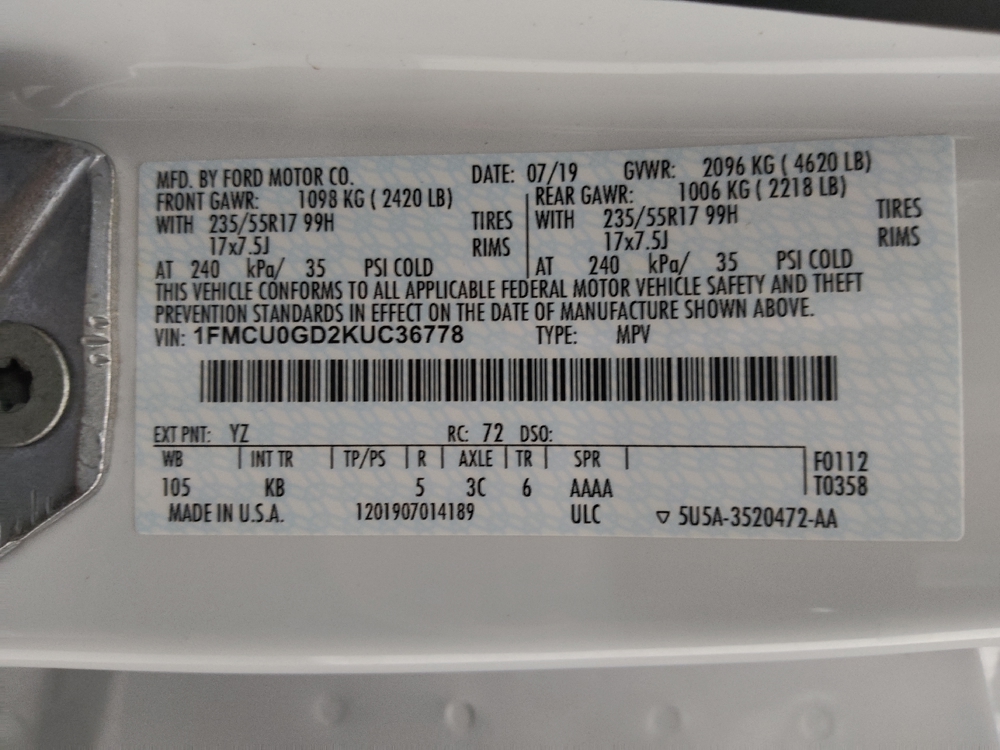 2019 Ford Escape SE - Photo 26