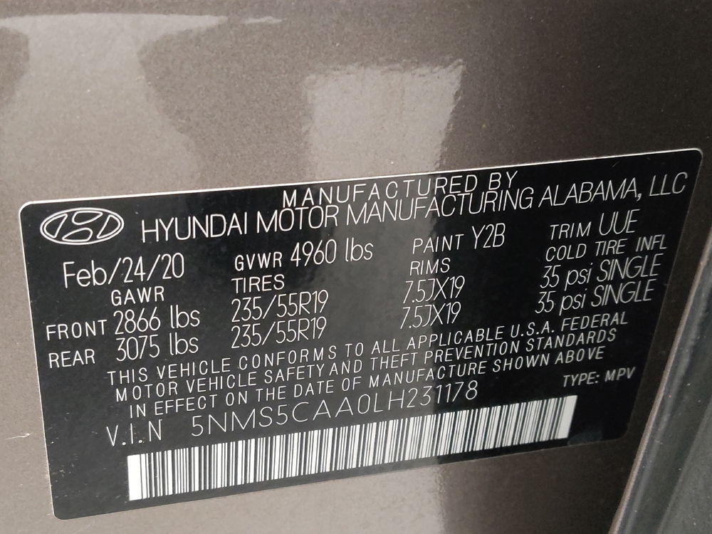 2020 Hyundai Santa Fe Limited - Photo 26